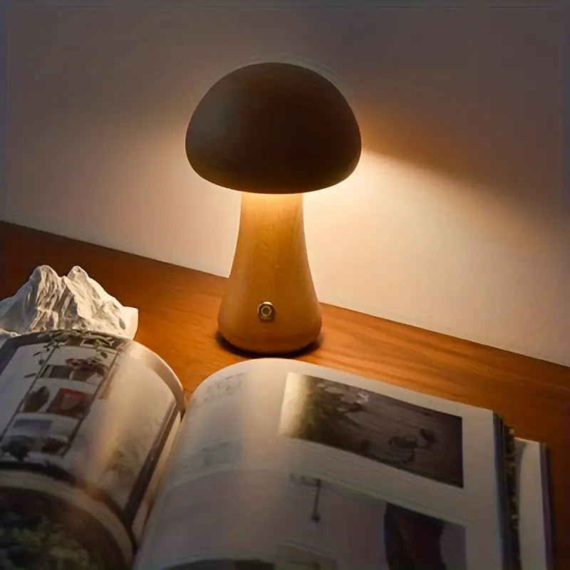 Mushglow | Unik og elegant bordlampe uden ledning