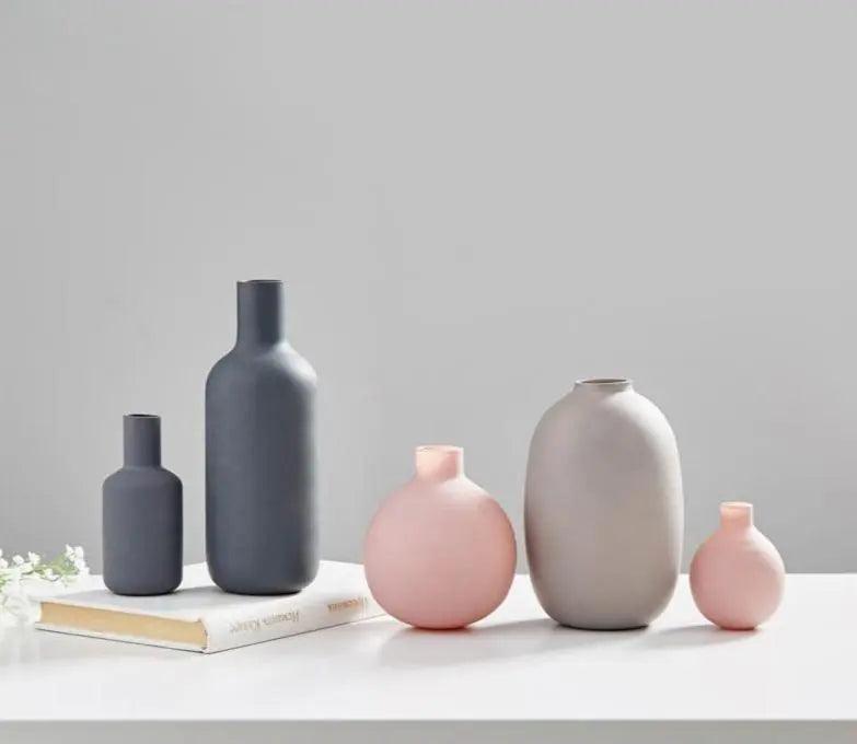 Moderne keramisk vasesamling - Multi-Color - Stilfuld minimalistisk dekoration til hjemmet