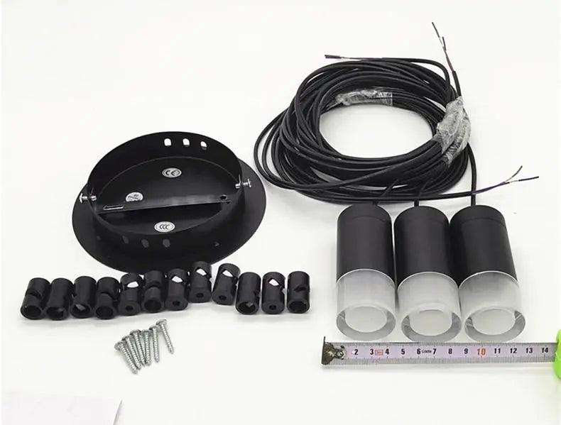 Plug-in hængelamper - sort finish, justerbar højde, nem installation | hængelampe til soveværelse med 15ft ledning og tænd/sluk-kontakt