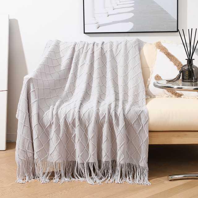 Monarch Knit Blanket - Let og blødt, professionelt udformet, maksimal komfort, kun renseri