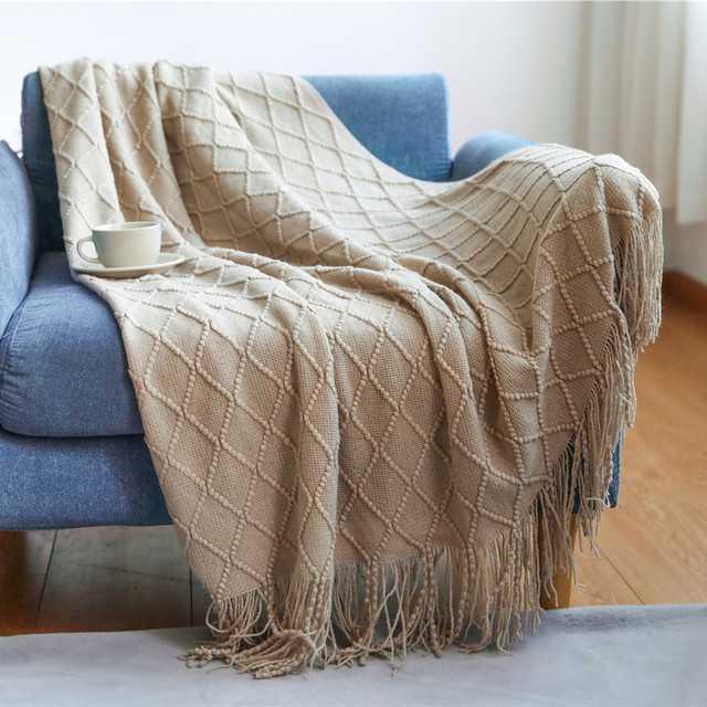 Monarch Knit Blanket - Let og blødt, professionelt udformet, maksimal komfort, kun renseri