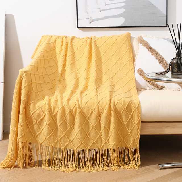 Monarch Knit Blanket - Let og blødt, professionelt udformet, maksimal komfort, kun renseri