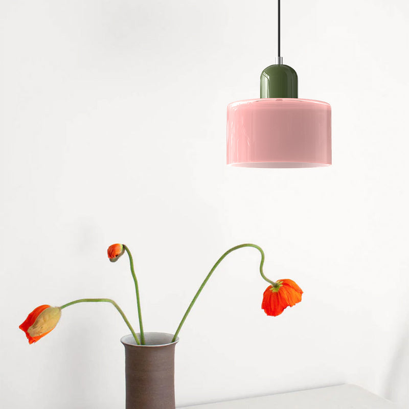 Lille glaspendel - LED, glas/metal, max 12W, trykknapkontakt, E27, CE/UL-certificeret, moderne elegance