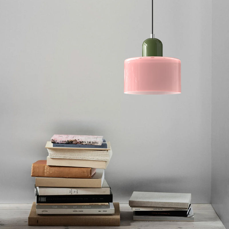 Lille glaspendel - LED, glas/metal, max 12W, trykknapkontakt, E27, CE/UL-certificeret, moderne elegance