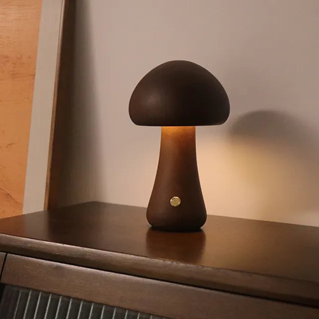 Mushglow | Unik og elegant bordlampe uden ledning