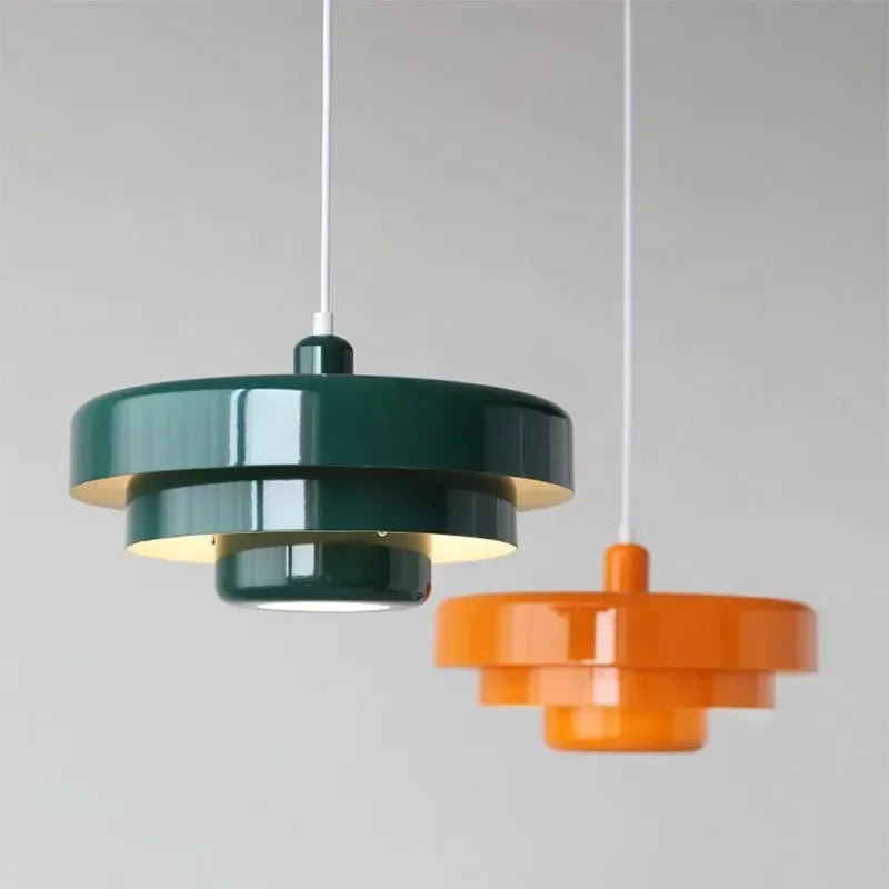 Moderne pendel lavet af kulstofstål/aluminium, Ø35 cm, E27 lyskilde