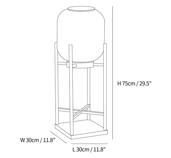 Moderne solcelle-gulvlampe med hus i rustfrit stål og PVC-skærm - 11-15W LED-lys, 36V Max, 3C certificeret - Klassisk lanterne til udendørs brug
