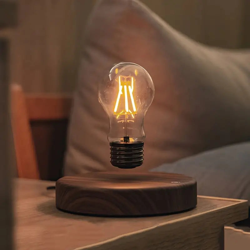 Svævende Tesla-Skrivebordslampe - 360° Drejelig LED, Magnetisk Ophæng, Touch