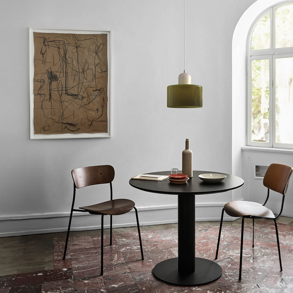 Lille glaspendel - LED, glas/metal, max 12W, trykknapkontakt, E27, CE/UL-certificeret, moderne elegance