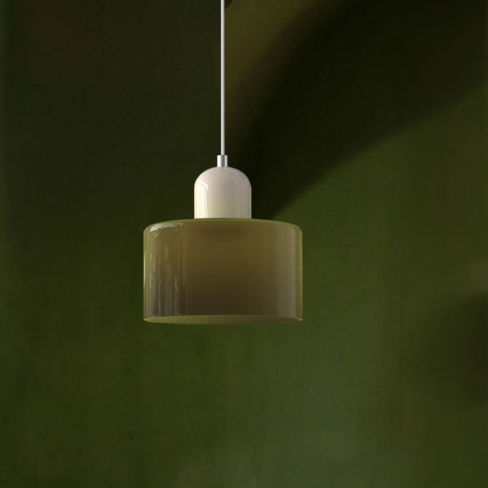 Lille glaspendel - LED, glas/metal, max 12W, trykknapkontakt, E27, CE/UL-certificeret, moderne elegance