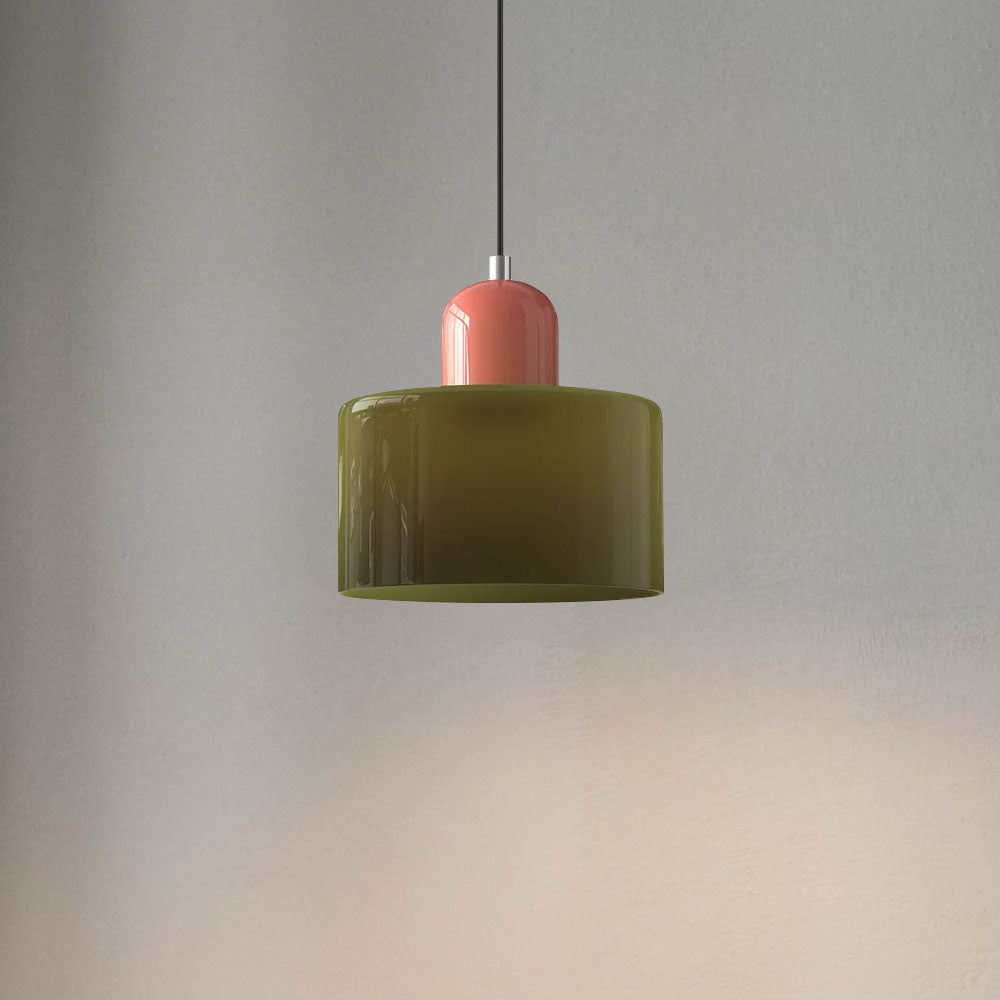 Lille glaspendel - LED, glas/metal, max 12W, trykknapkontakt, E27, CE/UL-certificeret, moderne elegance