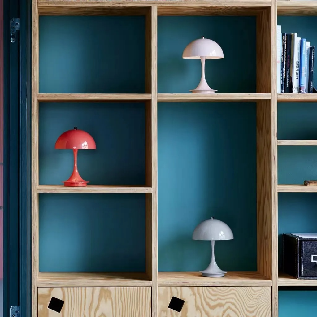 Moderne Mushroom Mimic LED-Bordlampe - 2W, Justerbar 3000K-6000K, Touch