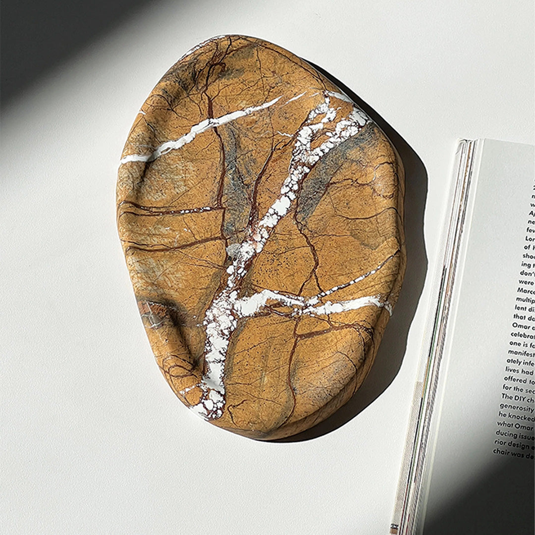 Naturstensbakke lavet af marmor