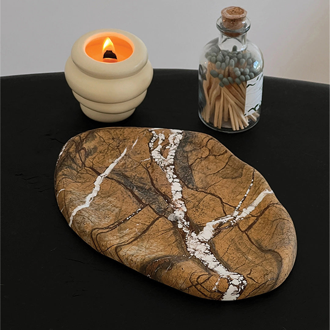 Naturstensbakke lavet af marmor