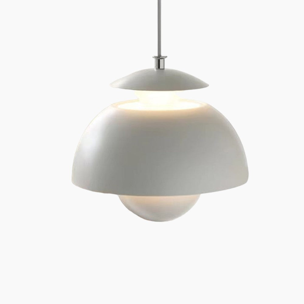 Moderne knop-væglampe af metal - LED-pendel med justerbart kabel, 1 lyskilde