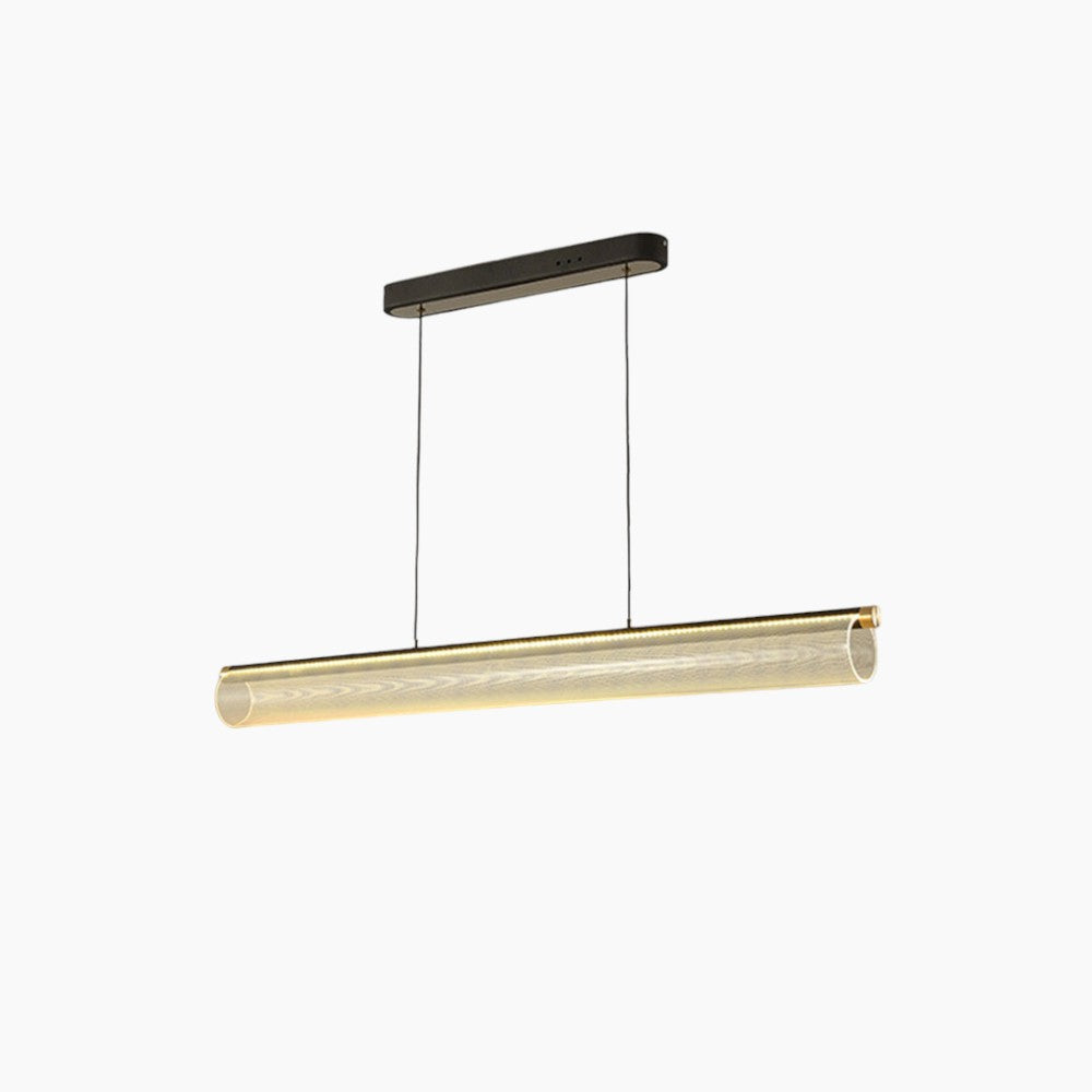 Frosted Clear LED-pendel - nordisk moderne stil, 72W, akryl & aluminium, justerbar, dæmpbar, til stue & dekoration