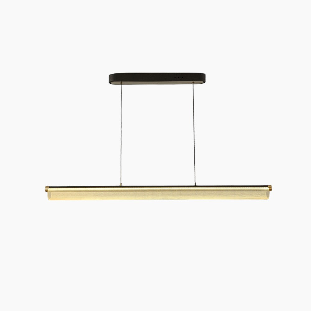 Frosted Clear LED-pendel - nordisk moderne stil, 72W, akryl & aluminium, justerbar, dæmpbar, til stue & dekoration