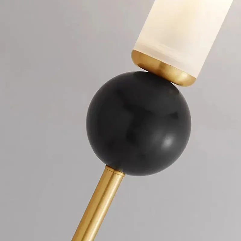 Marmor-væglampe, guld eller sort, kobber & marmor, G9 LED 5W 3000K, moderne stil