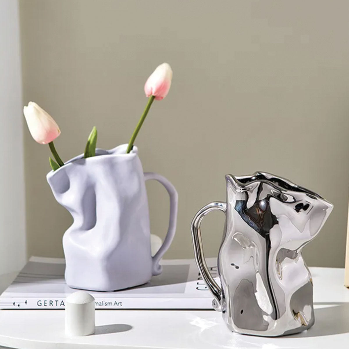 Foldet kaffekop-vase