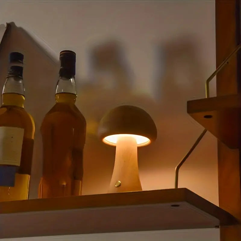 Mushglow | Unik og elegant bordlampe uden ledning