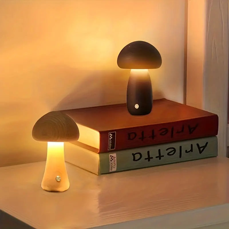 Mushglow | Unik og elegant bordlampe uden ledning