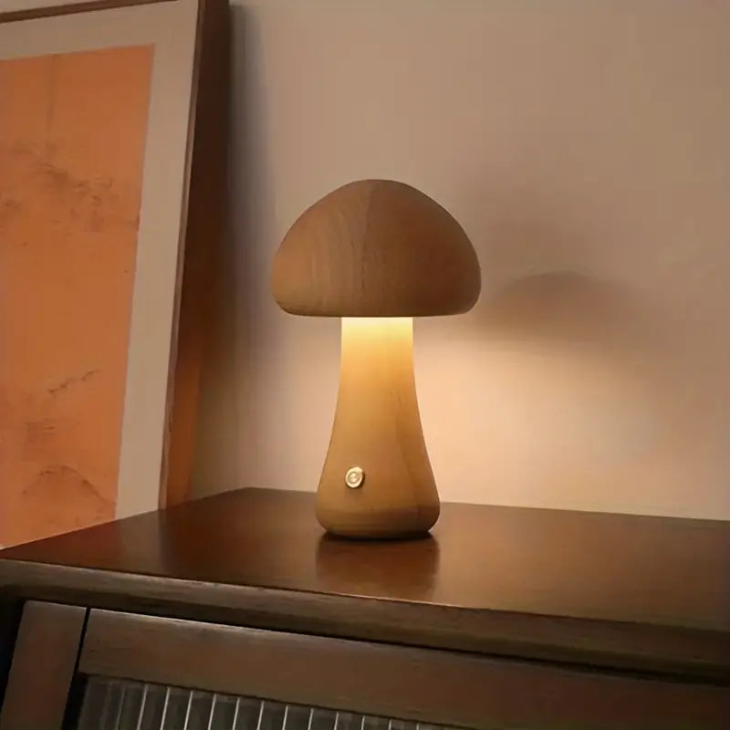 Mushglow | Unik og elegant bordlampe uden ledning