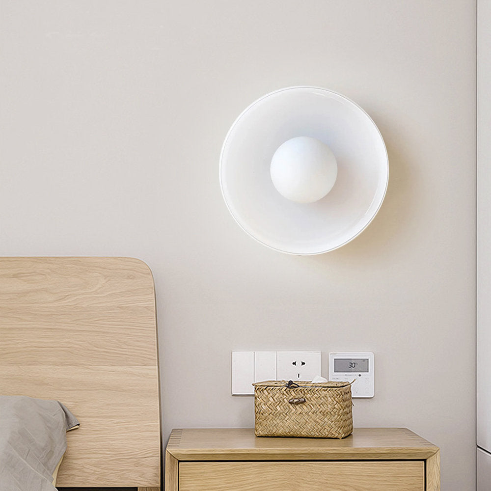 Moderne loftslampe D25/35cm med mundblæst, sandblæst, ravfarvet glasskærm og hvid, matteret diffusor | G9 LED | AC 220V-240V