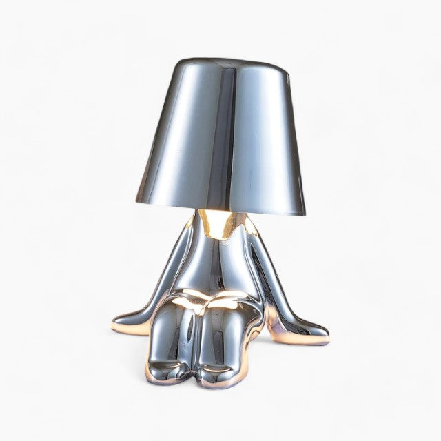 RayDude | Lampe med gylden mand