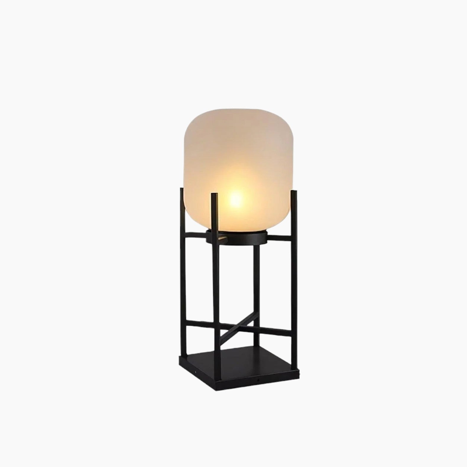 Moderne solcelle-gulvlampe med hus i rustfrit stål og PVC-skærm - 11-15W LED-lys, 36V Max, 3C certificeret - Klassisk lanterne til udendørs brug