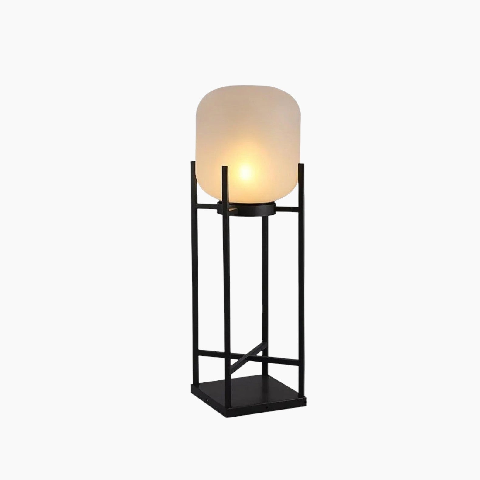 Moderne solcelle-gulvlampe med hus i rustfrit stål og PVC-skærm - 11-15W LED-lys, 36V Max, 3C certificeret - Klassisk lanterne til udendørs brug