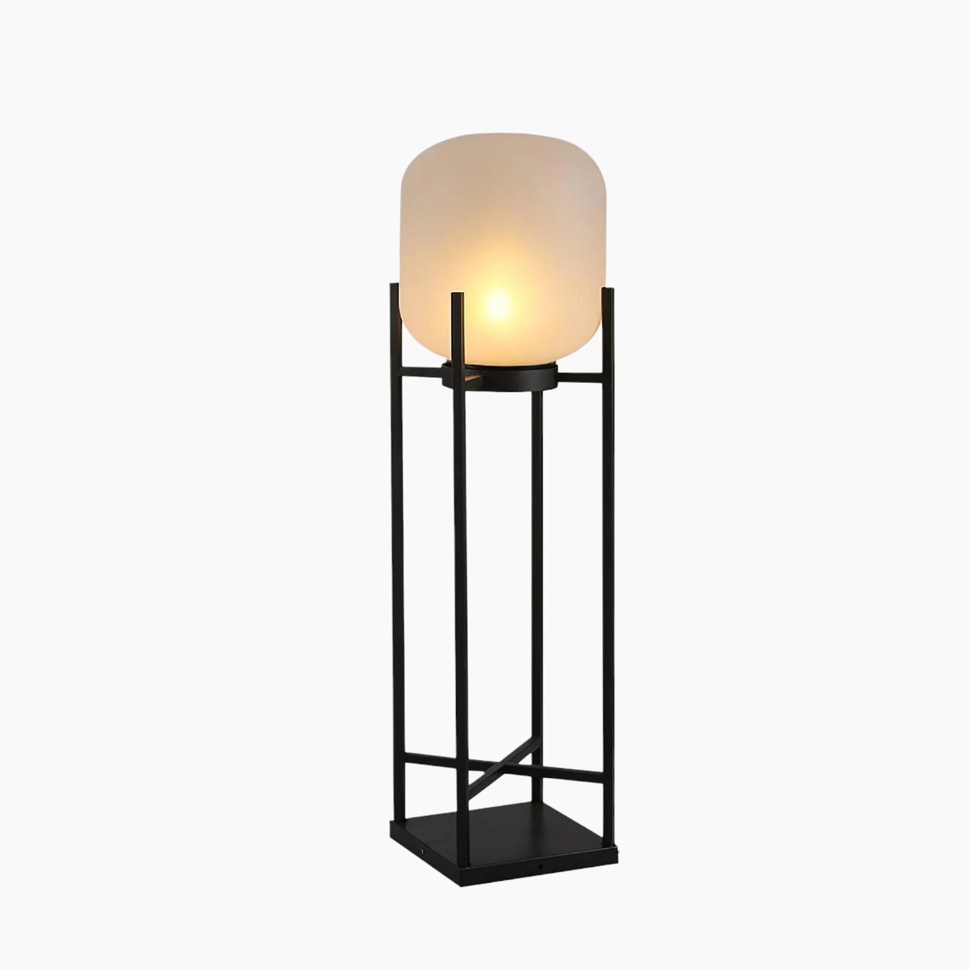 Moderne solcelle-gulvlampe med hus i rustfrit stål og PVC-skærm - 11-15W LED-lys, 36V Max, 3C certificeret - Klassisk lanterne til udendørs brug