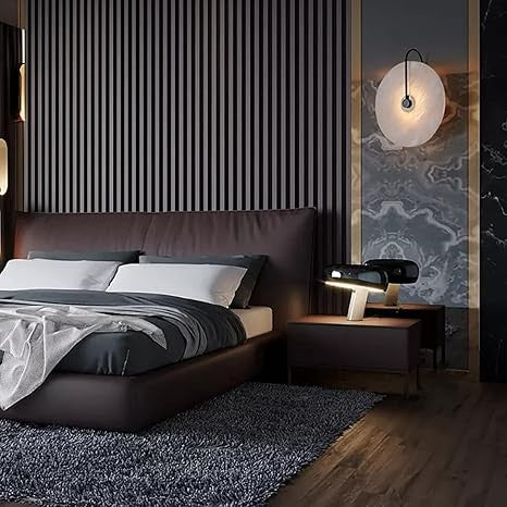 Moderne marmor-væglampe Mildri - LED-væglampe, fast tilsluttet, vekselstrøm, 90V-260V, miljøvenlig LED-pære inkluderet i leveringen