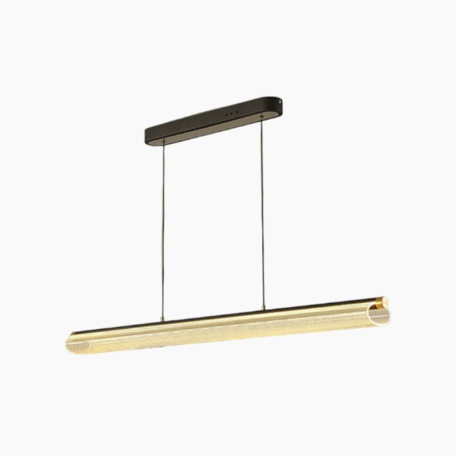 Frosted Clear LED-pendel - nordisk moderne stil, 72W, akryl & aluminium, justerbar, dæmpbar, til stue & dekoration