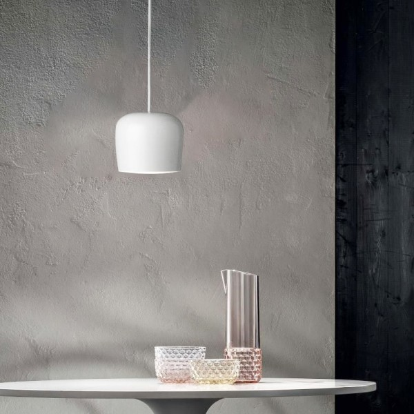 Moderne jerndesign, E27-sokkel, LED-kompatibel, semi-indbygget, metalskærm øverst/underst, 220-240V, 40W, CCC/CE-certificeret, sort/hvid