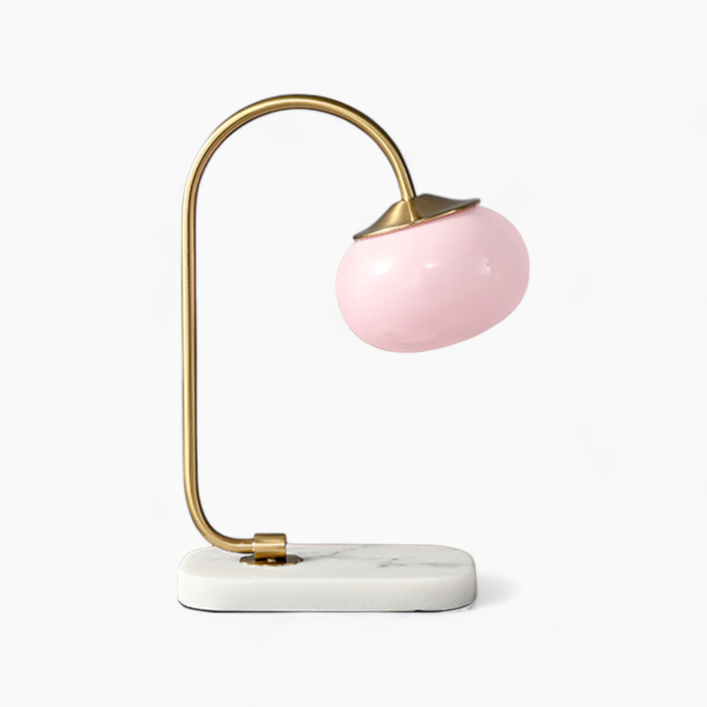Marshmallow | Bordlampe i metal og glas